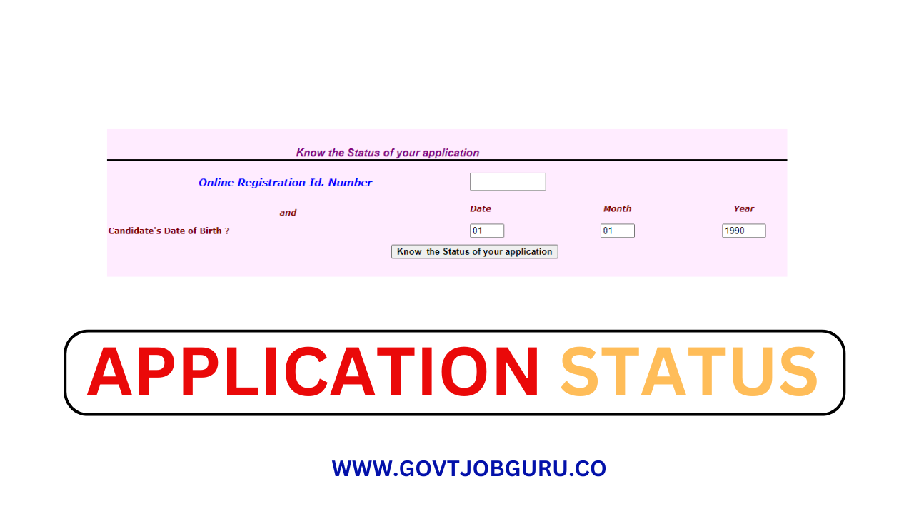 APPLICATION STATUS 2024